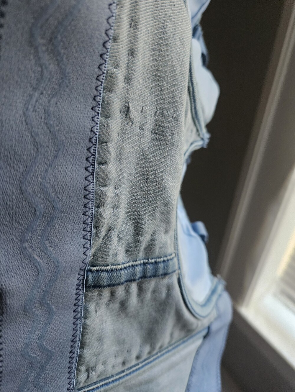 Sexy Studded Bedazzeled Denim Festival Bustiee Corset S - Picture 4 of 7